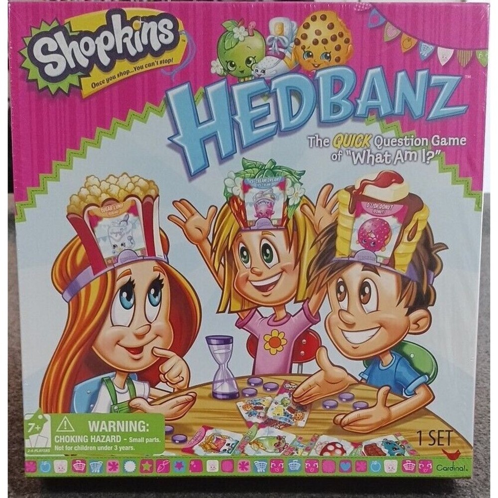 Shopkins Hedbanz Game of "What Am I?" by Cardinal Spinmaster- Brand New
